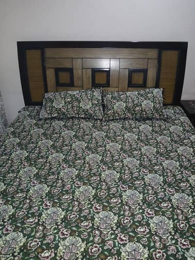 Double Bed with Dressing Table and Side Tables
