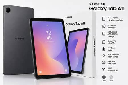 Samsung's Galaxy tablet  A11 4GB 64GB Box Packed