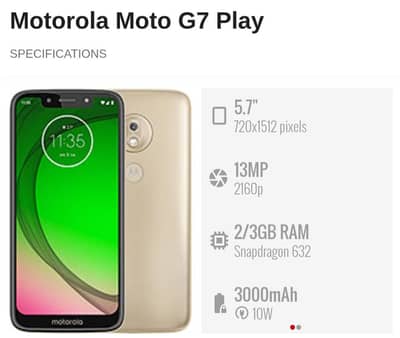 Motorola G7 Play