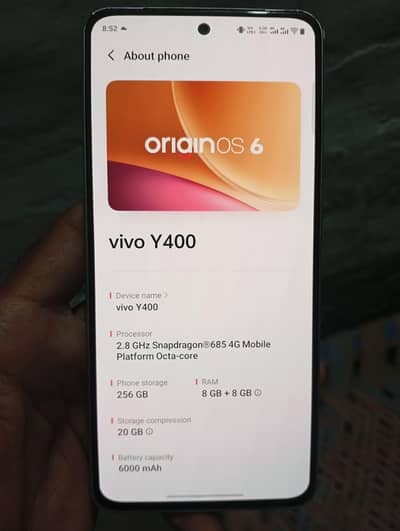 Vivo Y400 8/256