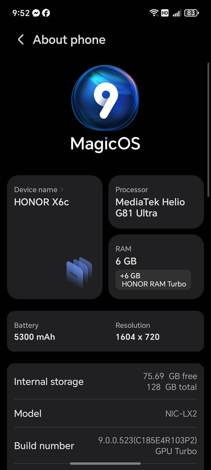 Honor X6 5
