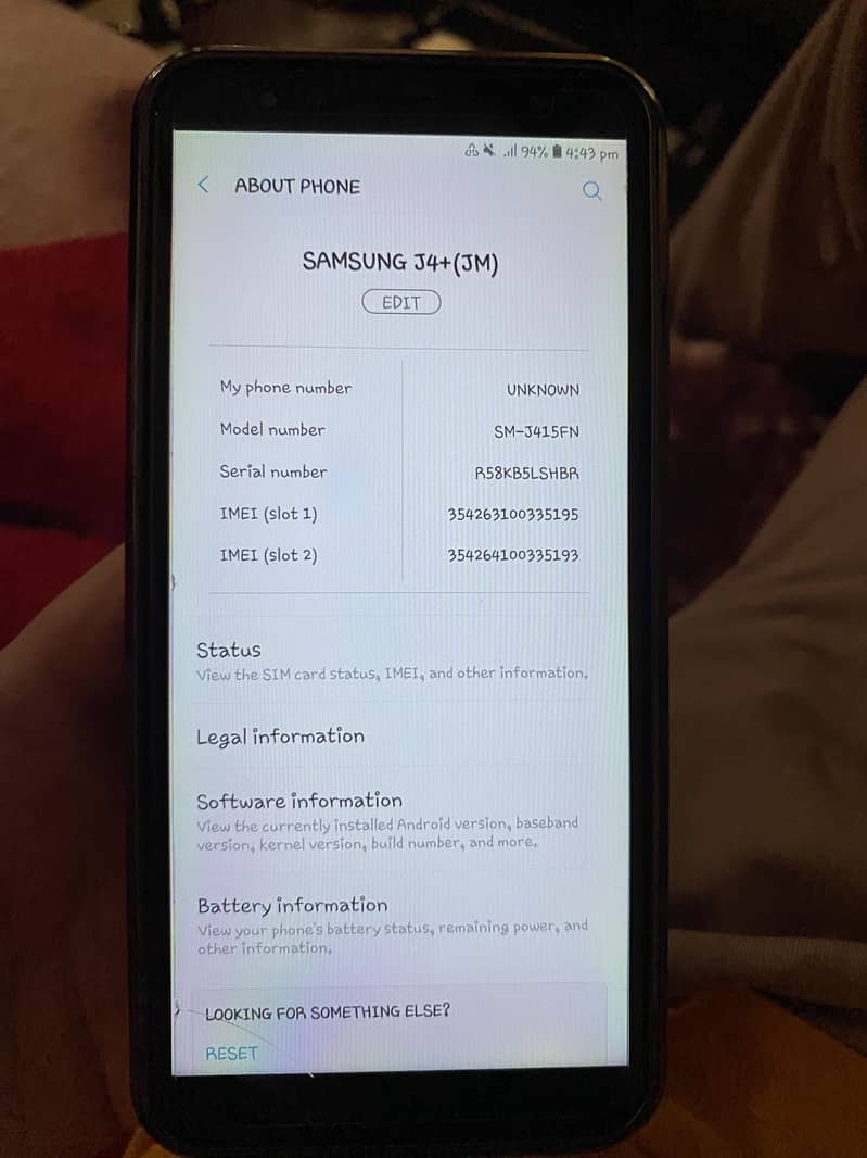 Samsung Mobile J4 Plus 4