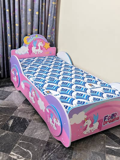 Pink girls bed