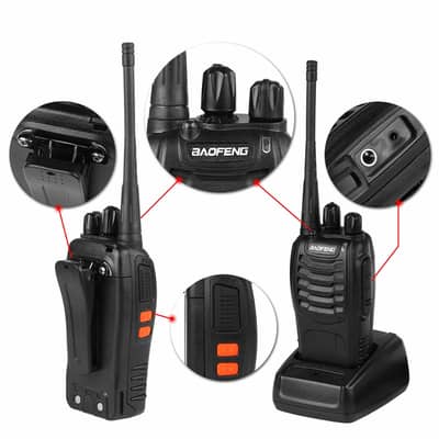Baofeng BF 888 Two Way Radio Walkie Talkies Long Range 16CH UHF Walkie