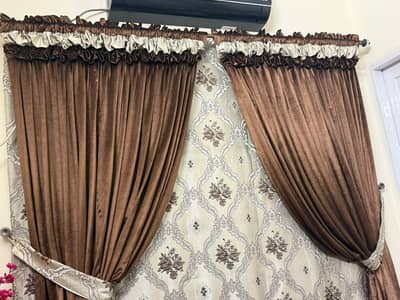 premium velvet curtains with chick