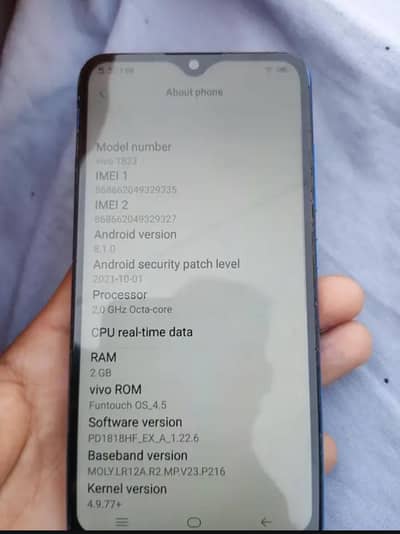vivo1823 model
