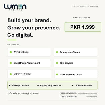 Website Development, SEO & Social Media Services – Starting Rs. 4,999