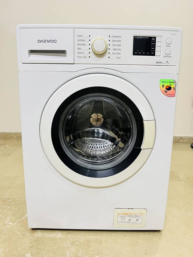 Daewoo 7KG Fully Automatic Front Load Washing Machine – Made in Korea ...