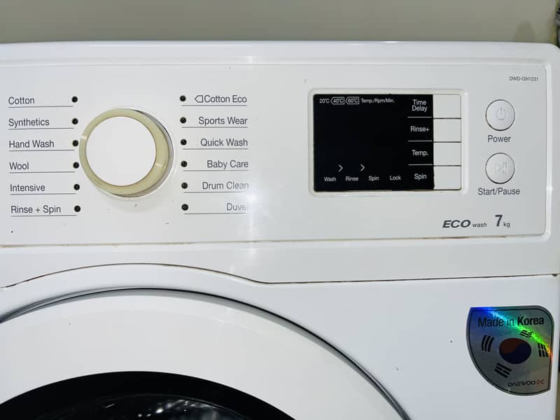 Daewoo 7KG Fully Automatic Front Load Washing Machine – Made in Korea ...