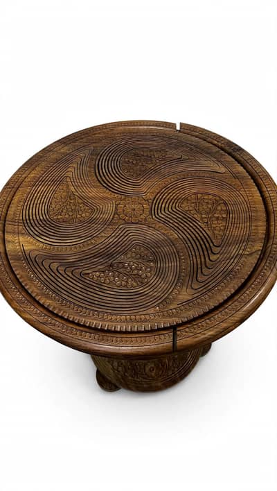 wooden table for fruits, dry fruits.