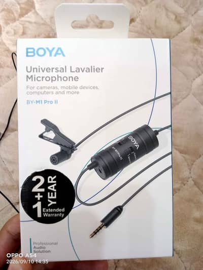BOYA BY-M1 Pro Universal Lavalier Microphone For cameras, mobile devic