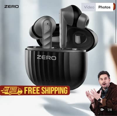 Zero Carbon Wireless Earbuds - Quad Mic ENC - Brand New Box Packed