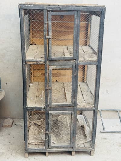 Wooden Cage For Sale Wooden 3 portion cage
