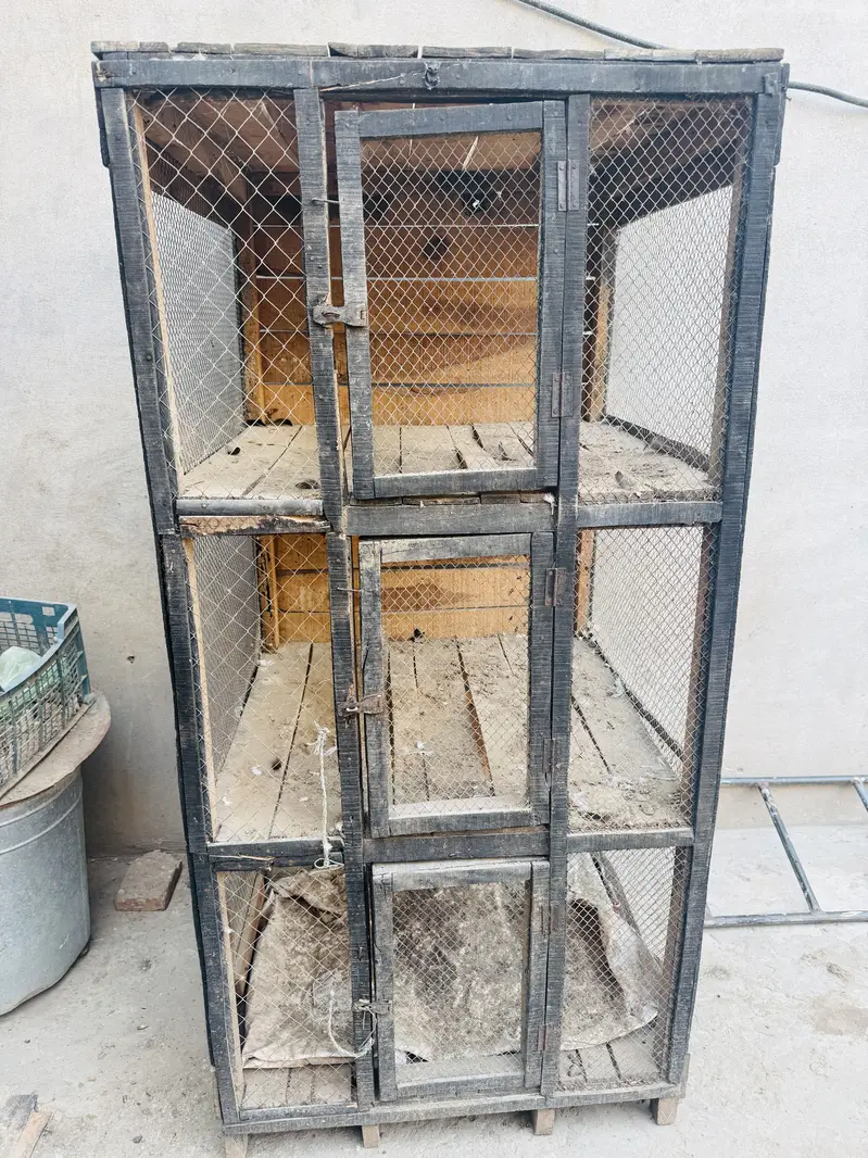 Wooden Cage For Sale Wooden 3 portion cage — photo 4