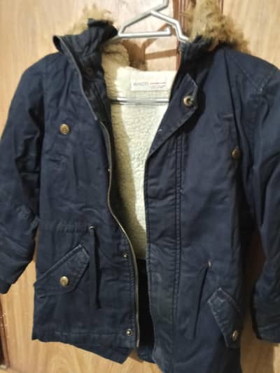 Navy blue long jacket