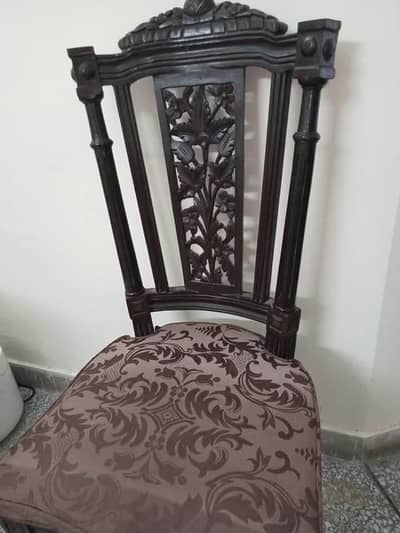 6 chinyoti dining chairs pure wooden