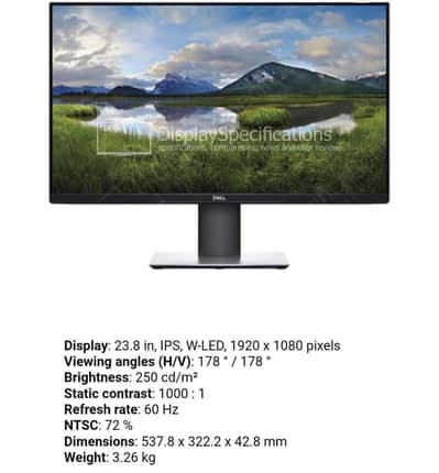 Dell 24" borderless led