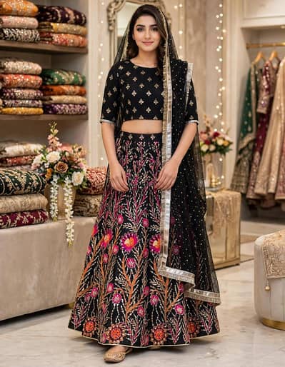 Luxury swimsuits, henna, lehenga, gharara, maxi
