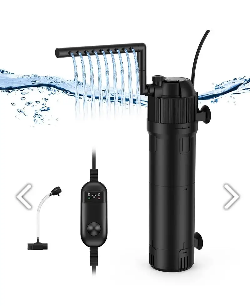Aquarium Submersible Filter 5 in 1 with UV light & 100 Watts Heater — photo 4