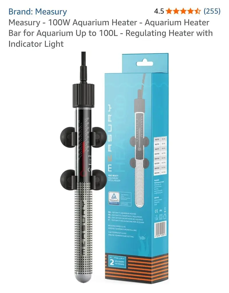 Aquarium Submersible Filter 5 in 1 with UV light & 100 Watts Heater — photo 11