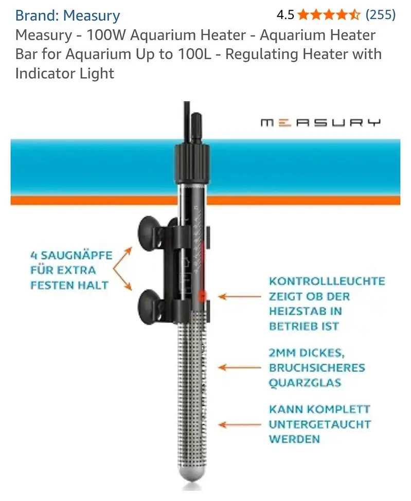 Aquarium Submersible Filter 5 in 1 with UV light & 100 Watts Heater — photo 12