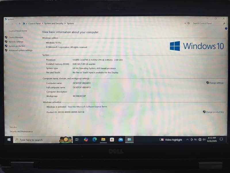 Dell E5470 6th generation 1