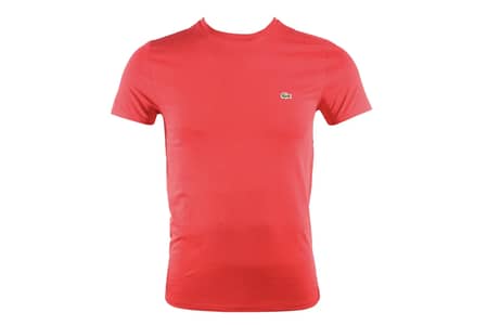 Lacoste Crew Neck T-Shirt, Red, Size Small