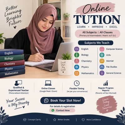 Online tuition | All Subject | English & Science Specialist