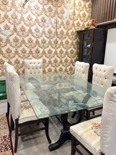 dining table 4x6 size 6chairs for sele
