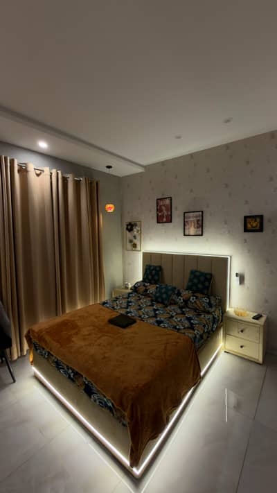 1 bed fully furnished luxury apartment for rent in Bahria Town.