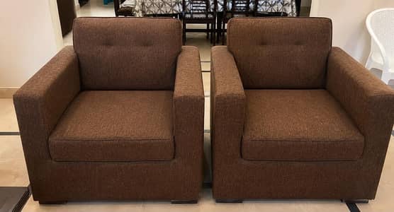 3 Seater and two 1 seater Sofa Set
