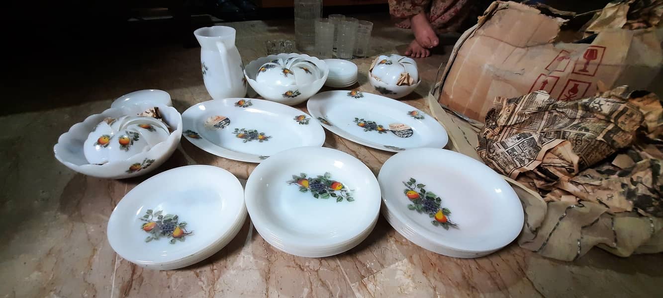 Marble Dinner Set 54 pcs 1