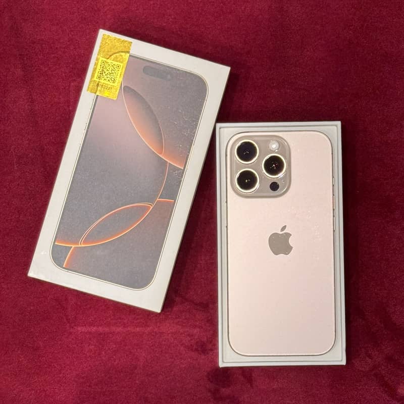 Apple iPhone 16 Pro / 128gb / Desert titanium / PTA Approved 0