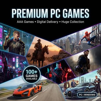  Premium PC Games Collection | GTA V Enhanced, Cyberpunk 2077 & Mor