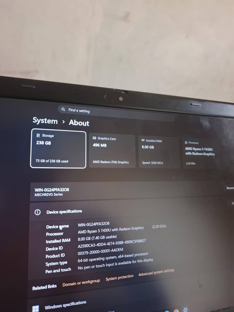 AMD Ryzen 5 7430U 7