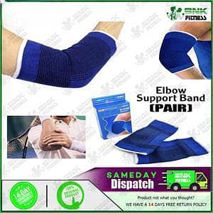 Elbow Support Brace Wrap - Pain Relief Sports Care Supports (Pair)