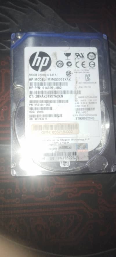 HP Harddisk 100% health and 100% performance for sale.