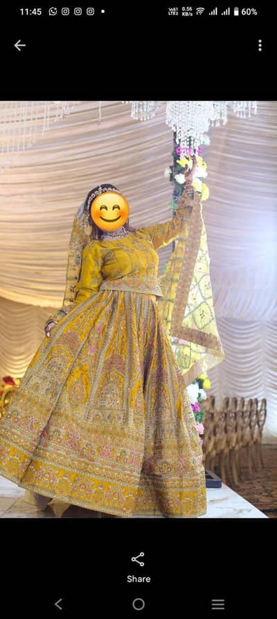Bridal mehndi lehnga 1 time use only
