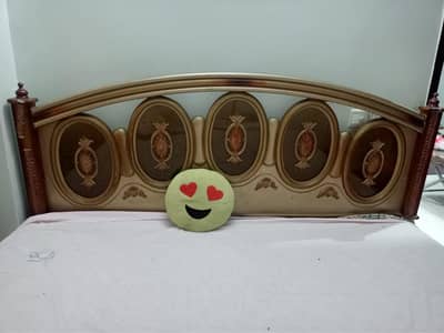 Bed with mattress