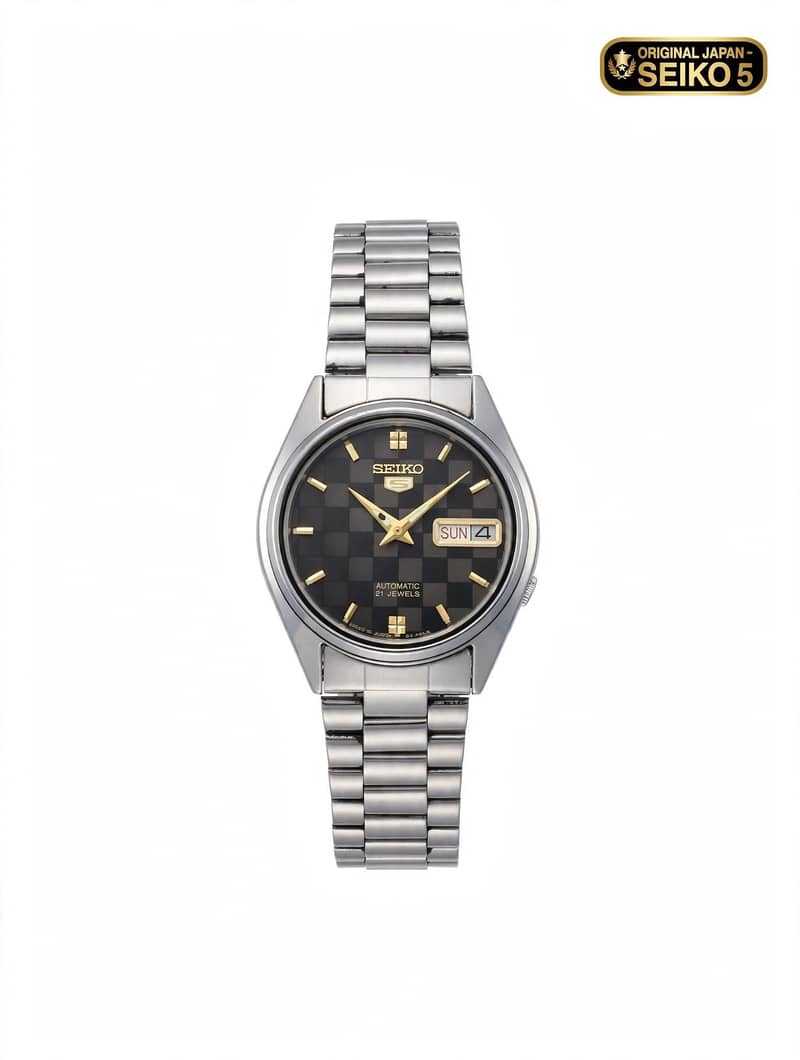 Seiko 5 Automatic original japan 21 jewels - checker dial 1