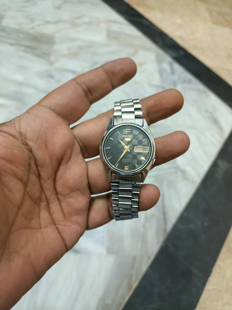 Seiko 5 Automatic original japan 21 jewels - checker dial 4
