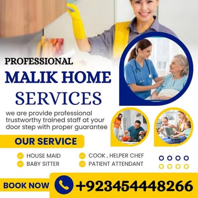 PROFESSIONAL MAID BABY SITTER PATIENT ATTENDENT COOK HELPER CHEF