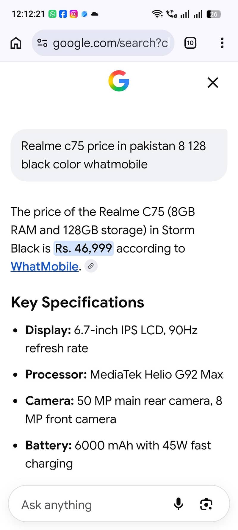 Realme C75 9