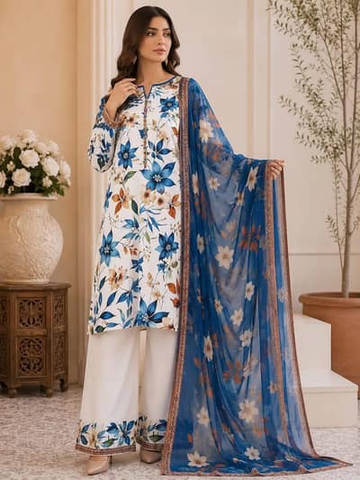 unstitched lawn suit