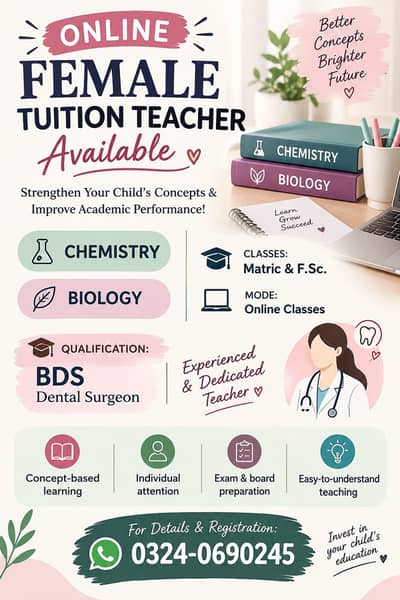 Qualified Online Teacher for ur kids