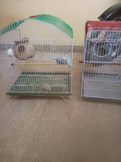 Cage pinjra used 2 portion 1 portion khana
