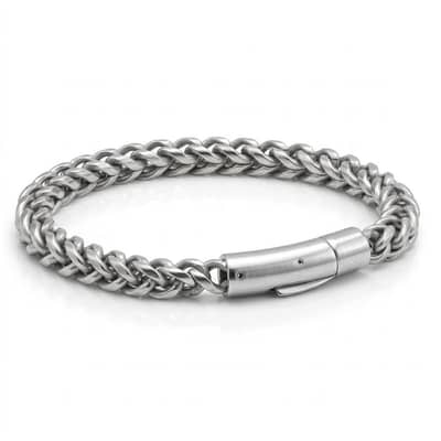 Stylish Stainless Steel Wristband Bracelet for Men | Anti-Tarnish