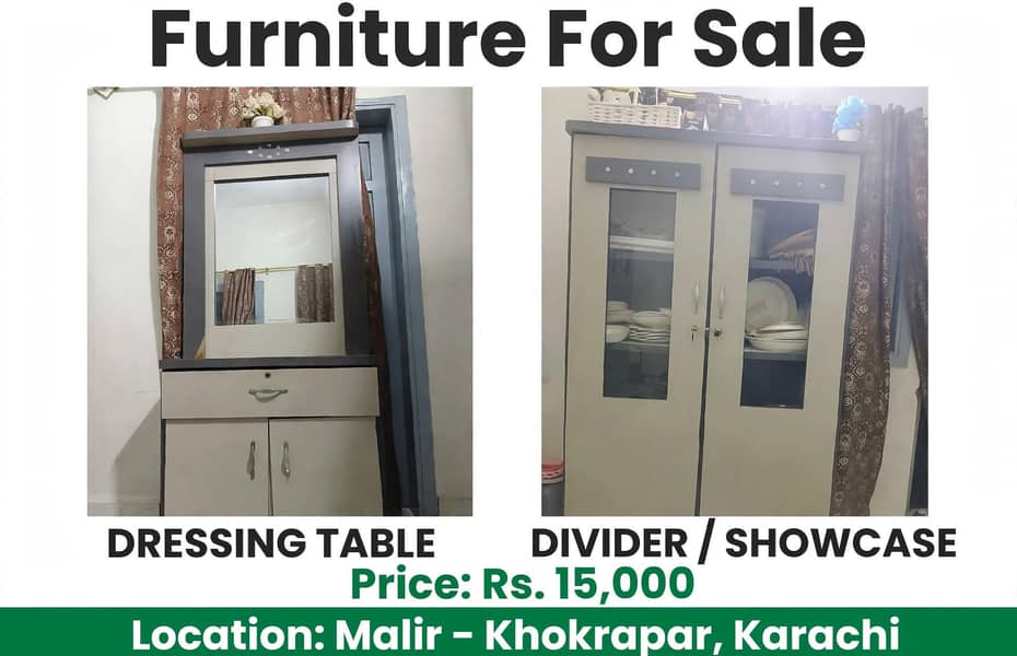 Dressing table and divider 0