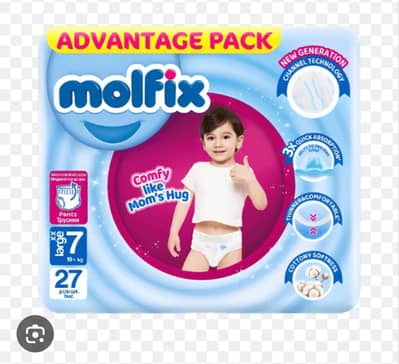 Molfix size 7 new sealed packs available