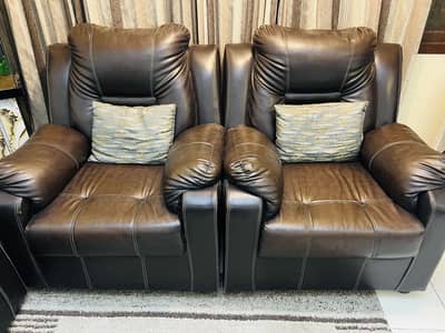 Sofa Set Leather 5 seater